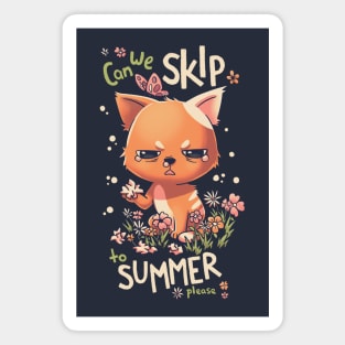 Skip Spring Allergic Cat Magnet